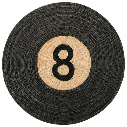 PAMINGONO Scratching Mat For Indoor Cats Cat Scratcher Mat Black Round 1Set 15.7x15.7x0.4In