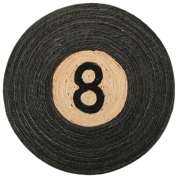 PAMINGONO Scratching Mat For Indoor Cats Cat Scratcher Mat Black Round 1Set 15.7x15.7x0.4In