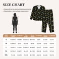 thumbnail image 4 of Yiaed Bee Floral Print Pajamas Women's Long Sleeve Sleepwear Soft Button Down Loungewear Pjs Lounge Set Nightwear Womens Pajama Pants-Small, 4 of 7