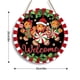 thumbnail image 3 of 2D Feliz Navidad Selva nevada Muñeco de nieve Casa de invierno Estilo retro Navidad Año Nuevo Porche de madera Corona Decoración colgante, 3 of 5