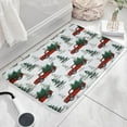 thumbnail image 3 of Red Christmas Truck and Tree Flannel Non Slip Door Rugs,Washable Door Mats Indoor,Decorative Door Mats,Dirt-Resistant and Absorbent Doormat for Entrance,Bedroom,Kitchen,Bathroom,31.5"x17", 3 of 4