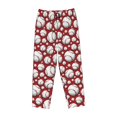 thumbnail image 4 of Goofa Cute Baseball Printed Soft Pajama Pants for Women, Wide Leg Comfy Casual Lounge Yoga Pants-, 4 of 9