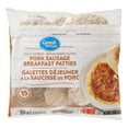 thumbnail image 1 of Galettes Dejeuner Saucisse de Porc Great Value 910g, 1 of 2
