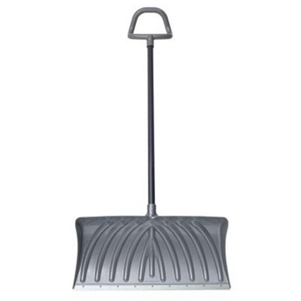 Suncast 235837 12 x 27 in. Gray Deluxe Poly Snow Shovel & Pusher