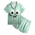 thumbnail image 6 of 2-3 Years Toddler Girls Short Sleeved Top Shorts Home Clothes Halloween Homewear Set Matching Girl Clothing Sets Pj Set For Girls, 6 of 6