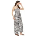 thumbnail image 3 of Women Off-Shoulder Tube Dress Long Casual Sleeveless Beach Party Maxi for Ladies Summer Tubedress Online by Oussum, 3 of 7