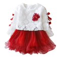 thumbnail image 2 of Traje de niña, cómodo vestido de princesa de encaje, traje de bebé transpirable, traje de bebé confiable y duradero, 2 of 8