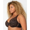 thumbnail image 3 of Sheer Mesh Plunge T-shirt Bra - Designer Leopard, 3 of 8