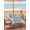 Blue White, variant on Outdoor Tablecloth with Umbrella Hole and Zipper, Teal Sea Turtle Rectangle Table Cloth 54x80 Inch Waterproof Tablecloth, Coastal Ocean Summer Ocean Waves Picnic Table Cover for Patio Camping