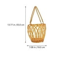 thumbnail image 2 of NIAIZEK Rustic Wicker Rattan Storage Basket Set of 2 Light Brown Decorative Organizer Bins, 2 of 7