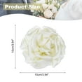 thumbnail image 2 of Uxcell Silk Satin Flower Brooch Pin Large Peony Floral Lapel Pin for Women Beige, 2 of 7