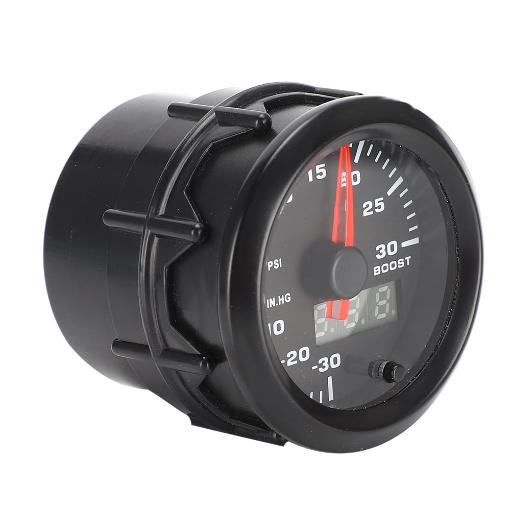 Boost Meter, 12V LED Meter, 2" Universal Digital Gauge Meter Kit With