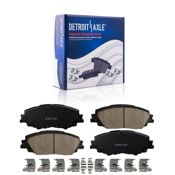 Detroit Axle - Front Ceramic Brake Pads for 2019-2024 Toyota Corolla 2023-2024 Prius 2020-2022 Prius Prime