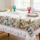 thumbnail image 5 of Cubierta de Mesa de Comedor Al Aire Libre 140x178cm Impermeable de Toda la Temporada, Lindo Huevo de Pascua de Conejo Poliéster de Impresión Floral para Picnic, Fiesta E Interior, 5 of 6