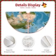 thumbnail image 3 of Sikiie Earth View World Map Nativity Christmas Tree Skirt, Jesus Christian Winter Holiday Tree Mat Decoration(30-48IN)36", 3 of 6