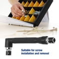 thumbnail image 2 of SHENMO 1pcs 1/4 Mini Double Head L Type Galvanized Steel Screwdriver Bit Socket Wrench Tool, 2 of 7