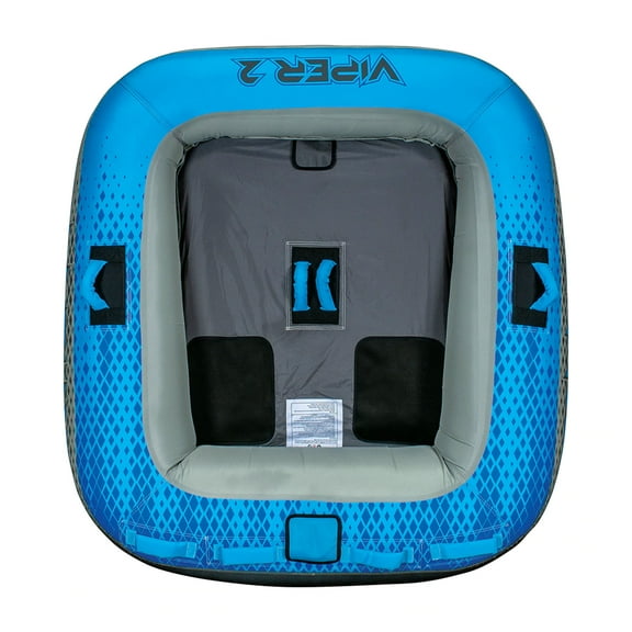 Connelly Viper 2 Person Inflatable Ride On Inner Tube w/ 2-Way Towing, Blue