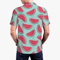 thumbnail image 5 of Rocae Watermelon for Men's Short Sleeve Polo Shirt, Quick Drying Performance Moisture Wicking Sports Men's Golf Shirt XX-Large, 5 of 9