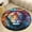 Flannel-3, variant on Animals Lion Tiger Round Area Rugs for Bedroom Living Room, 3FT Soft Indoor Circle Carpets, Carpet Home Decor Floor Mat