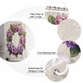 thumbnail image 7 of Shower Curtains Pink Wreath Bath Curtain Linen Background Waterproof Bathroom Shower Curtain Set with Hooks Decoration 72 x 84 Inches, 7 of 7