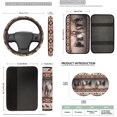 thumbnail image 7 of Binienty Navajo Aztec Horse Automotive Seat Covers Full Set with Steering Wheel Cover Non-Slip Armrest Cushion Pad Vehicle Seat Belt Cushion Pad Keychain Auto Interior Accessories Set 14 Pack, 7 of 7