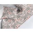 thumbnail image 2 of Floral Bed Runner Set, Blossoming Roses with Leaves Romantic Vintage Style of Artwork Pastel Love, Decorative Bedding Scarf & 2 Pillow Shams for Hotels Homes, Queen, Grey and Pale Rose, by Ambesonne, 2 of 3