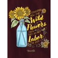 thumbnail image 4 of Blessed Girl Womens Long Sleeve T-Shirt Wild Flowers XL, 4 of 6