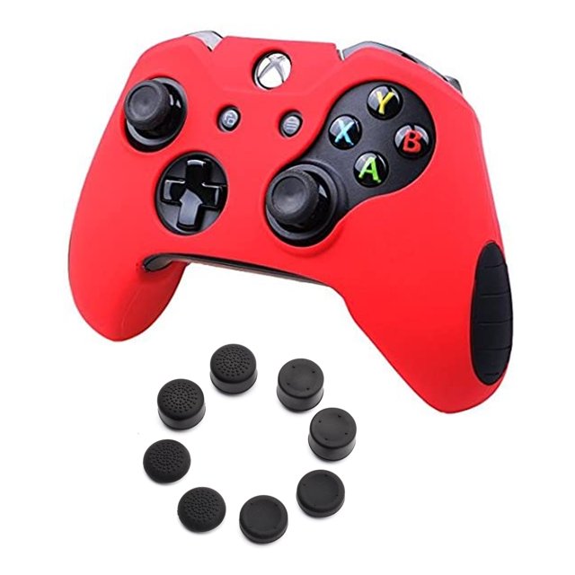 Funda Profesional MandaLibre para Control de Xbox One S X con 8 Grips Roja