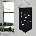 thumbnail image 2 of Colgante de pared Broche Pin Exhibidor Organizador Almacenamiento Pendientes Negro, 2 of 9