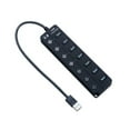 thumbnail image 1 of axGear 7 Ports USB 3.0 5Gbps Hub with 7 Individual Switches and LED Indication, 1 of 8