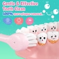 thumbnail image 3 of Seago Kids Electric Toothbrush Sonic Child Dolphin Colorful Observing LED 2 mins Smart Timer IPX7 Waterproof Teeth Cleaning, 3 of 6