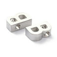 thumbnail image 2 of 5pcs Tarnish Resistant 304 Stainless Steel Alphabet Stainless Steel color Letter.B 8x5x3mm Hole: 1.8mm, 2 of 3