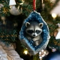 thumbnail image 7 of Costeam Animal Ornaments for Christmas Tree, Christmas Ornaments 2025 Forest Animals Little Animals Owl Raccoon Acrylic Hanging Decoration Gift for Animal Lovers, 7 of 7