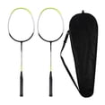 thumbnail image 1 of S SERENABLE 2Pcs Badminton Racquets Accessory with Storage Bag Professional Equipment for Green, 1 of 9