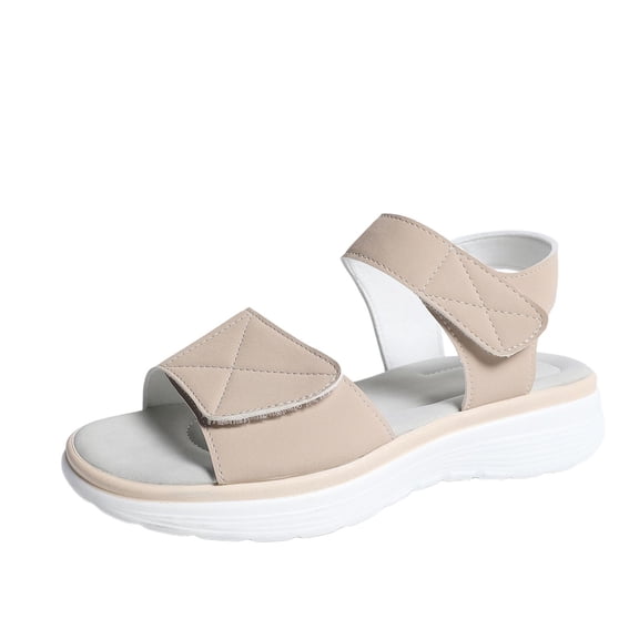 Wedge Sandals For Women Summer 2026 Arch Support Comfortable Sandal Open Toe Ankle Strap Platform Slip-On Shoes
