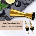 thumbnail image 4 of JTCAREERS Jigger for Bartending, Japanese Professional Cocktail Jigger, Jigger 2 OZ 1 OZ with Measurements Inside, Premium 304 Stainless Steel (Gold, 1 Jigger+ 2 Pourers), 4 of 8
