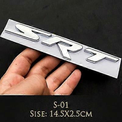 1pcs 3d Metal Auto Car Styling Srt Front Grill Grille Badge Emblem Car Truck Sticker For Dodge Charger Challenger Accessories