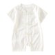 thumbnail image 1 of Gibobby Mameluco niño de algodón para niña recién nacida, camiseta de manga corta con cuello Halter, mono exterior, mono, ropa(Blanco, 6-12 Meses), 1 of 5
