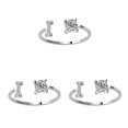 thumbnail image 4 of Guardurnaity Anillo abierto con letras mayúsculas, anillos de compromiso elegantes para mujer, joyería de oficina para interiores y exteriores, Type1 NO1, 4 of 6