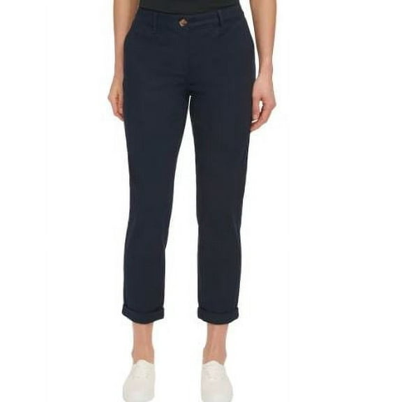 Nautica Jeans Ladies' Chino Ankle Pants, Navy 4