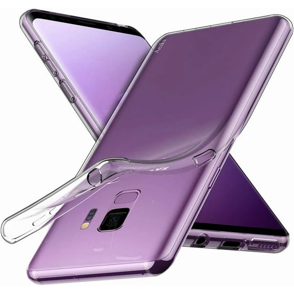 Galaxy S9 Case Clear, Ultra [Slim Thin] Flexible Clear TPU [Scratch-Resistant] Gel Rubber Soft Skin Silicone Protective Phone Case Cover for Samsung Galaxy S9(Clear)【Not fit for Samsung S9 Plus】