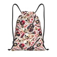 thumbnail image 1 of Lukts Guitar Skull rock Pattern Drawstring Backpack Bag Sport Gym Sackpack,String Backpack Sport Bag Sack,Cinch Tote Gym Backpack-Medium, 1 of 6