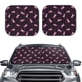 thumbnail image 2 of Gaeub Breast Cancer Awareness3 Print 2-Piece Windshield Sun Shade,Foldable Car Front Window Sunshade,for Most Cars SUV Truck,Heat Blocker Visor Protector-Medium, 2 of 6