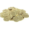 thumbnail image 4 of Cool Pirate Gold Coins (144 Pieces) Treasure Coins for Kids. 3D Design. Antique Look. Plastic. Large - 1 3/8" Great Party Favor for Kids, 4 of 7