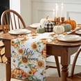 thumbnail image 3 of Fall Pumpkin Table Runner, Autumn Thanksgiving Kitchen Dining Table Decoration for Home Party Decor 13x60 Inches, 3 of 9