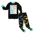 thumbnail image 5 of Hessimy Toddler Boys Girls Spring Summer 2Pcs Long Sleeve Pullover Sweatshirt Tops Soft Sweatpants Sweatsuit, Pullover Sweatpants,3M-12T(Black,7-8 Years), 5 of 5