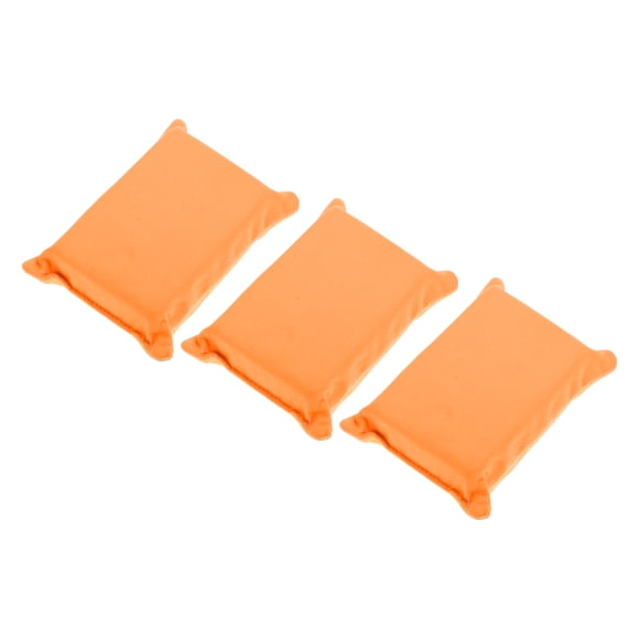 3 Pcs Toalla para Lavar Coches Microfibra Herramienta de Secado de Limpieza de Coches 12x8x4cm Naranja