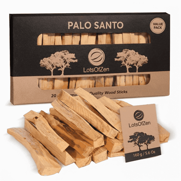 Palo Santo Sticks from Peru 20 Sticks, Large Pack - 100% Natural Spiritual Cleansing Palo Santo Smudge Sticks, Sustainably Hand Picked