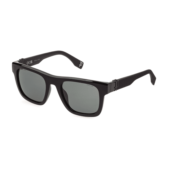 Police sunglasses SPLQ79E MAN 53/21/145 Z42P NERO LUCIDO TOTALE