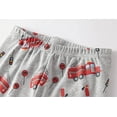 thumbnail image 6 of Little Boys Pajamas Cartoon Fire Truck 100% Cotton Long Sleeve Toddler Pjs Toddler Clothes Kids Sleepwear(Grey-6576 3T), 6 of 7